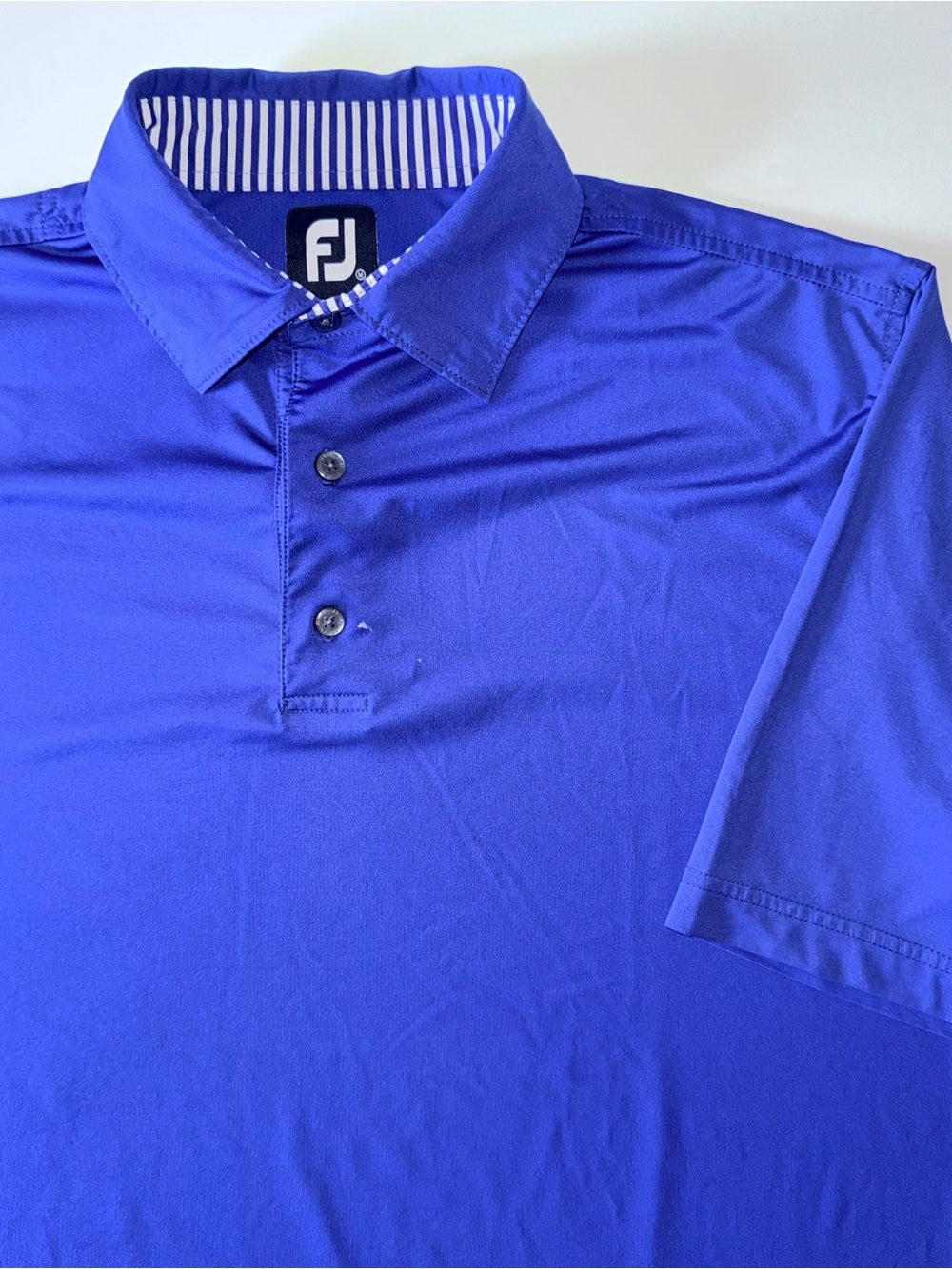 FootJoy Golf Polo Men's M Blue Performance Stretch